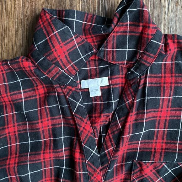 J Jill Plaid Long Sleeve Top - Picture 4 of 7